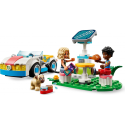 Klocki LEGO 42609 Samochód elektryczny i stacja ładowania FRIENDS